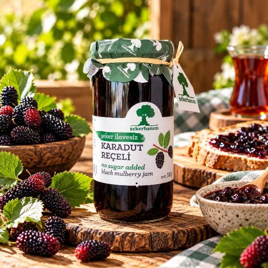 Şeker İlavesiz Karadut Reçeli 300g